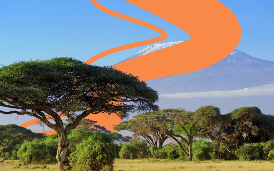 Savann i Kenya