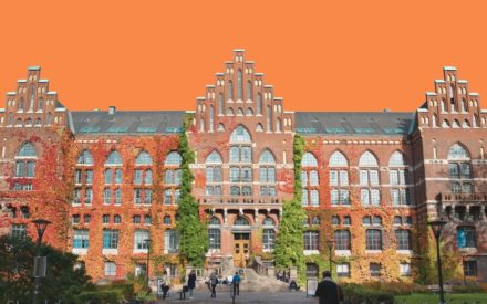 Lunds universitetsbyggnad i tegel