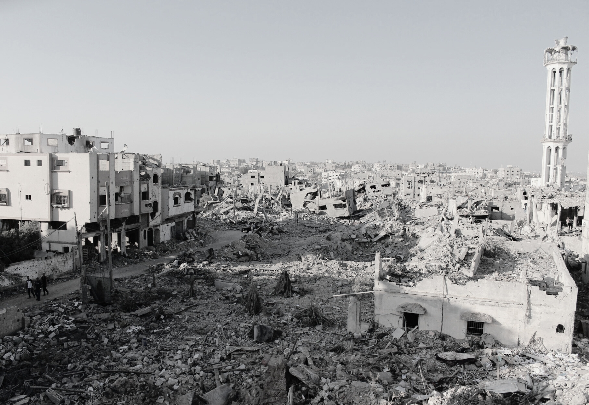 Demolerade hus i Gaza