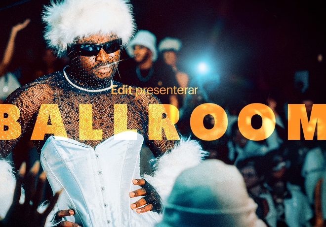 Ballroom, bild på en person med bling-kläder