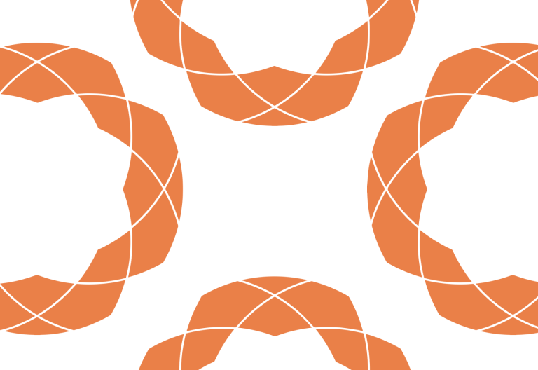 Vi bakgrund orangea detaljer i form av globalportalens logga