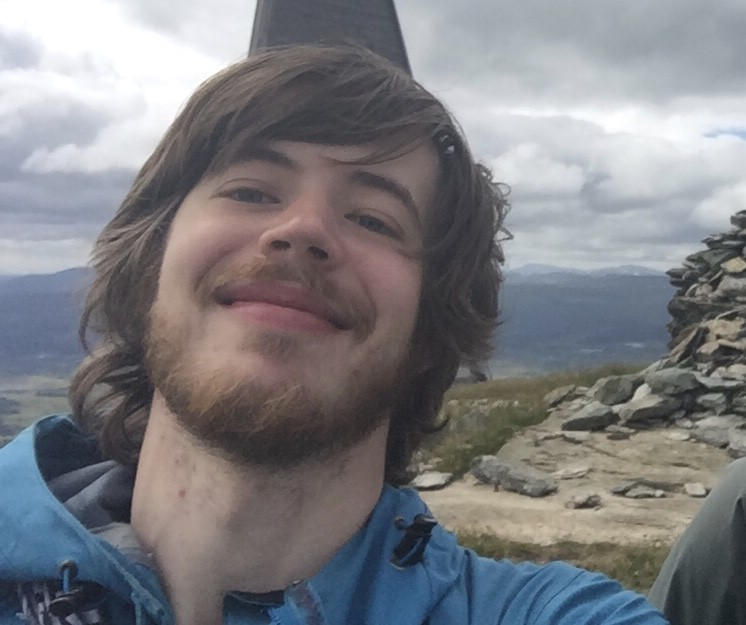 Selfie på Rufus med natur i bakgrunden