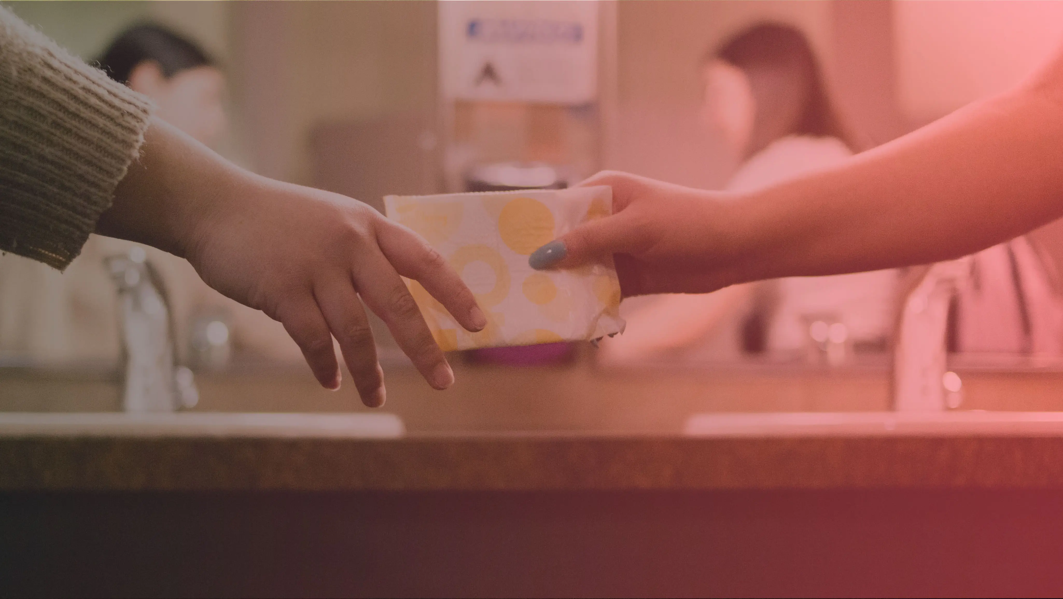 Ge bort ett mensskydd